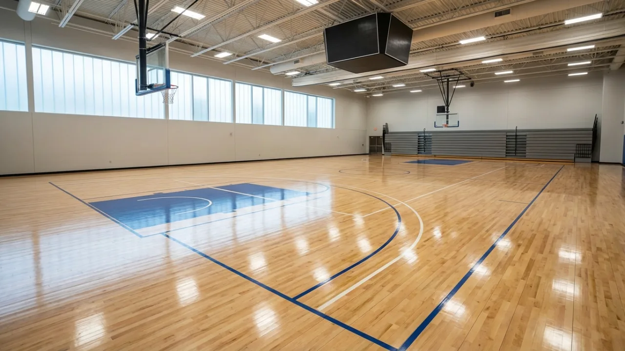 Basketball court flooring in Oman