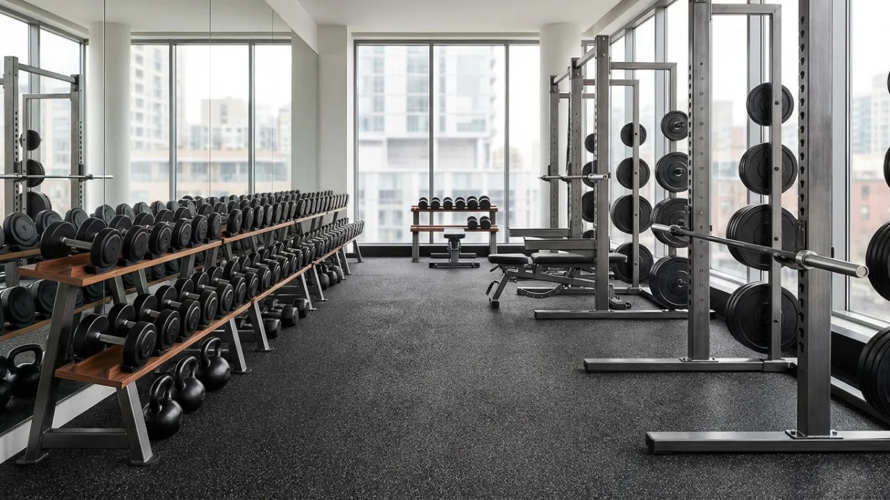 Heavy duty gym flooring in Oman