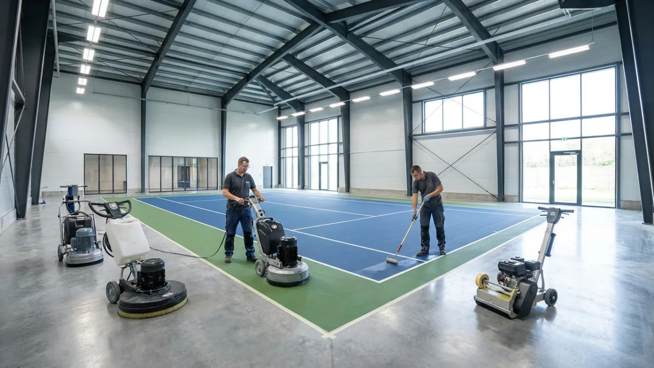 School gym flooring in Oman